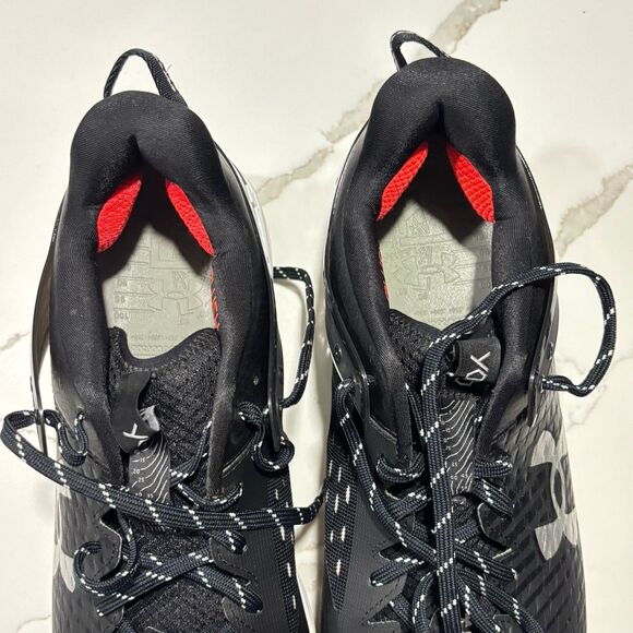 Under Armour Men’s Yard Low MT TPU Baseball Cleats Black Lace Up Size 13 - Picture 5 of 15